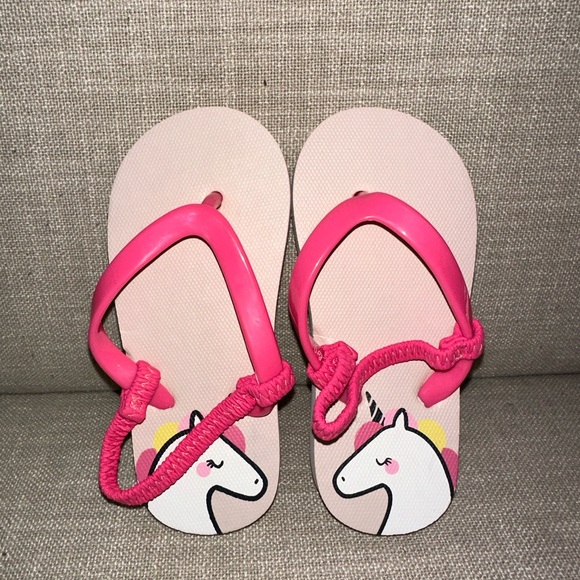 Cat & Jack Pink Unicorn Sandals - Picture 2 of 7